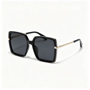 Black Metal Square Frame UV400 Sunglasses – fashion sunglasses and everyday eyewear