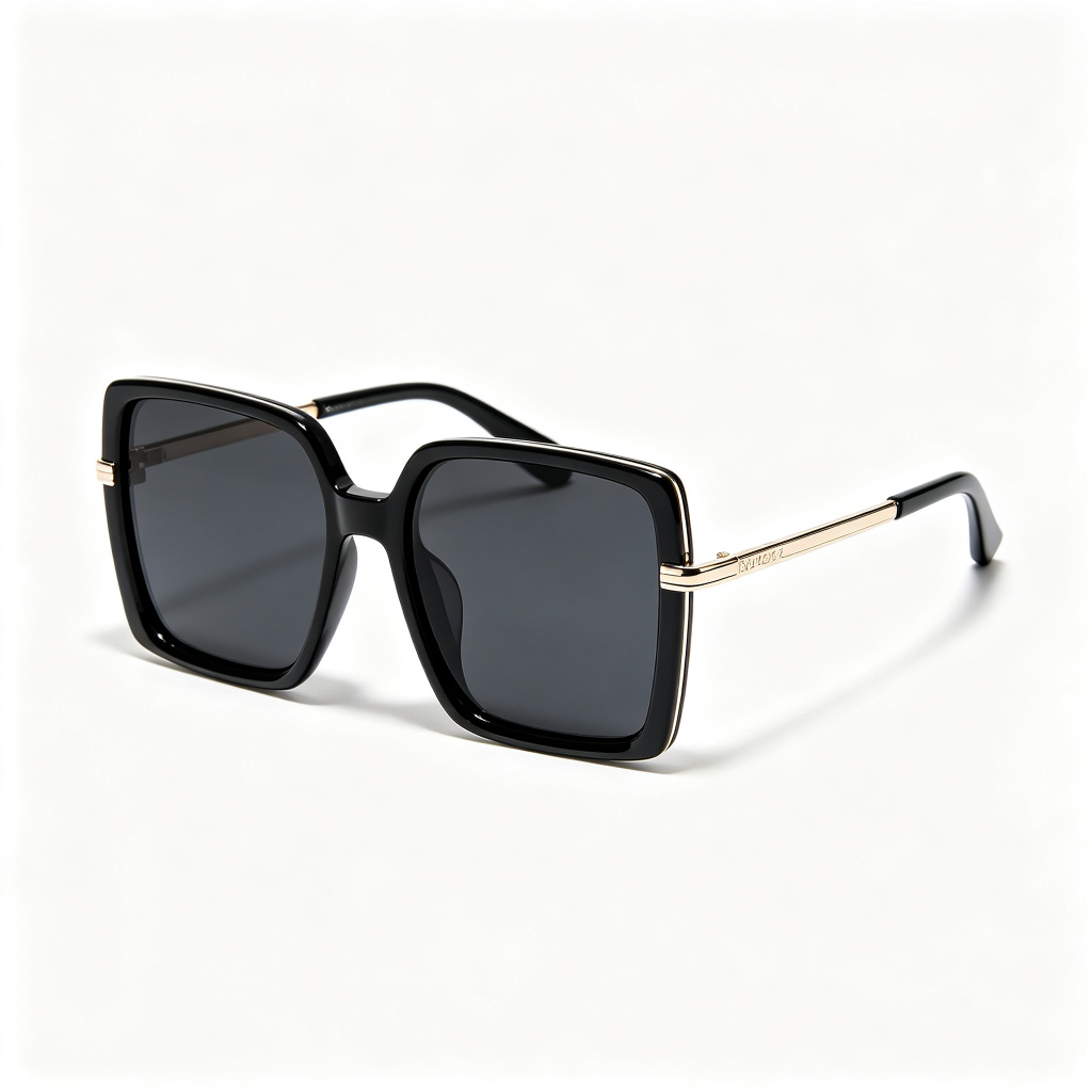 Black Metal Square Frame UV400 Sunglasses – fashion sunglasses and everyday eyewear