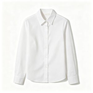 White Long Sleeve Button-Down Shirt – warm winter jacket and outerwear