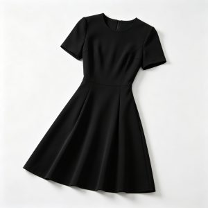 Black Fitted A-Line Dress – affordable fashion online