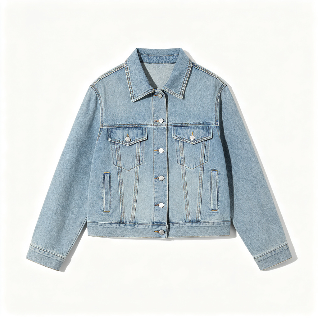 Light Blue Denim Jacket – warm winter jacket and outerwear