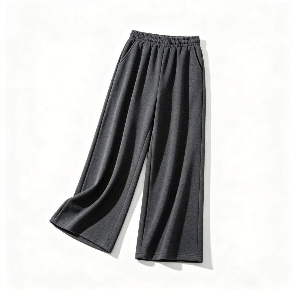 Dark Grey Wide Leg Sweatpants – casual bottoms and everyday streetwear