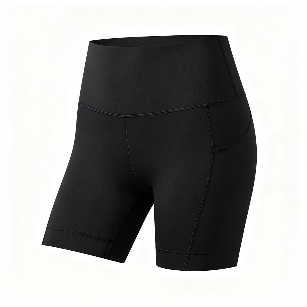 Black High Waist Biker Shorts – casual bottoms and everyday streetwear