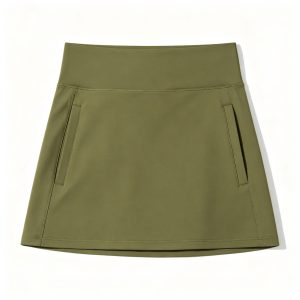 Olive Green High Waist Athletic Skort – affordable fashion online