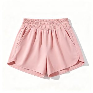 Pink High Waist Athletic Shorts – casual bottoms and everyday streetwear