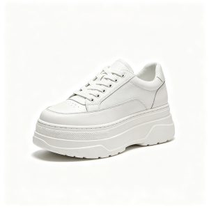 White Platform Sneakers – comfortable casual shoes and sneakers