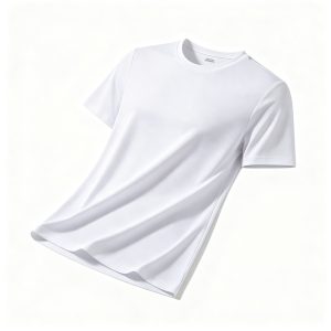 White Crew Neck Short Sleeve Athletic T-Shirt – casual T-shirt and everyday top