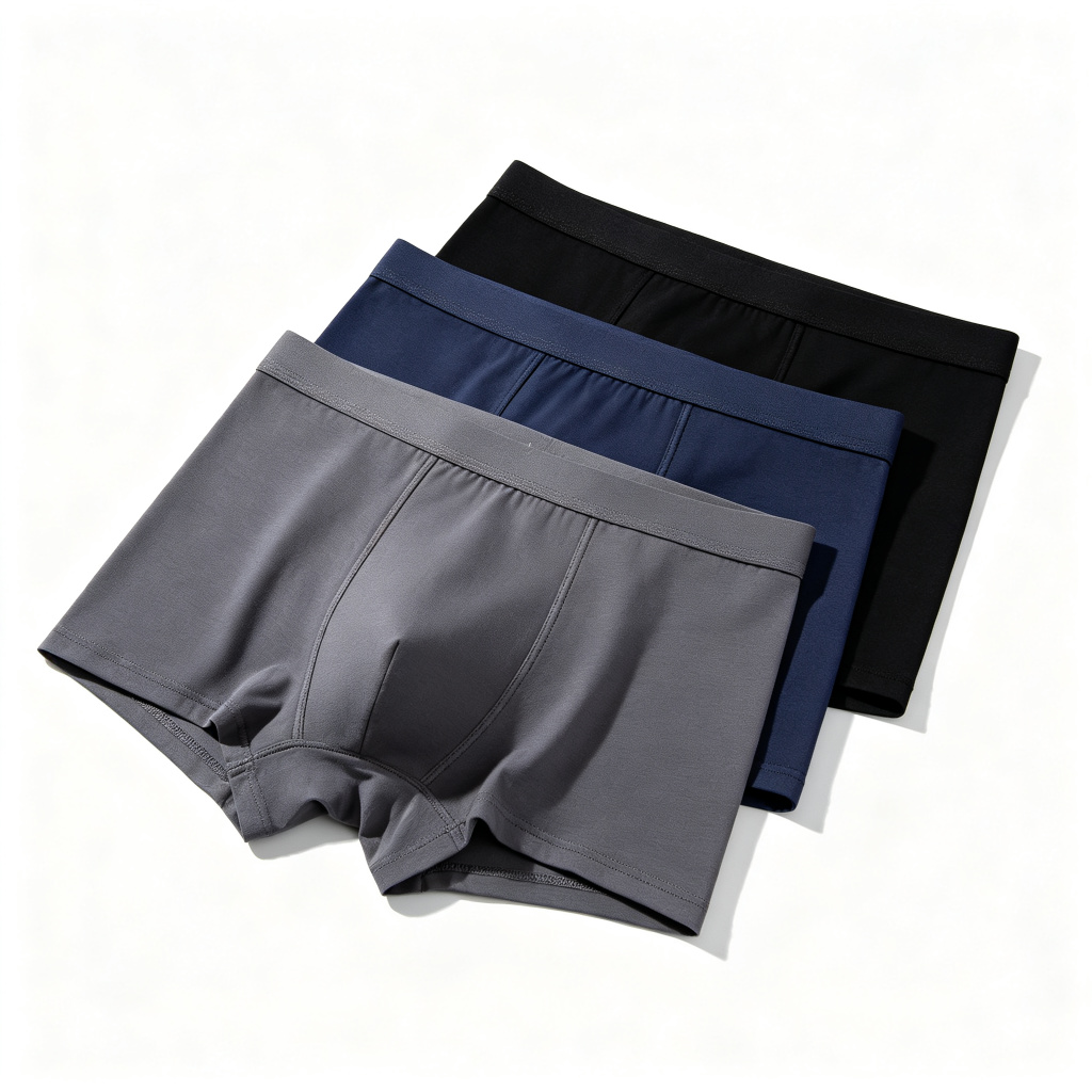 Men's Boxer Briefs 3-Pack - Black/Grey/Navy – breathable everyday underwear