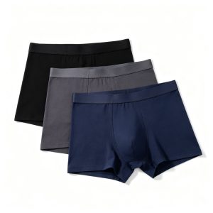 Men's Boxer Briefs 3-Pack (Black, Grey, Navy) – breathable everyday underwear
