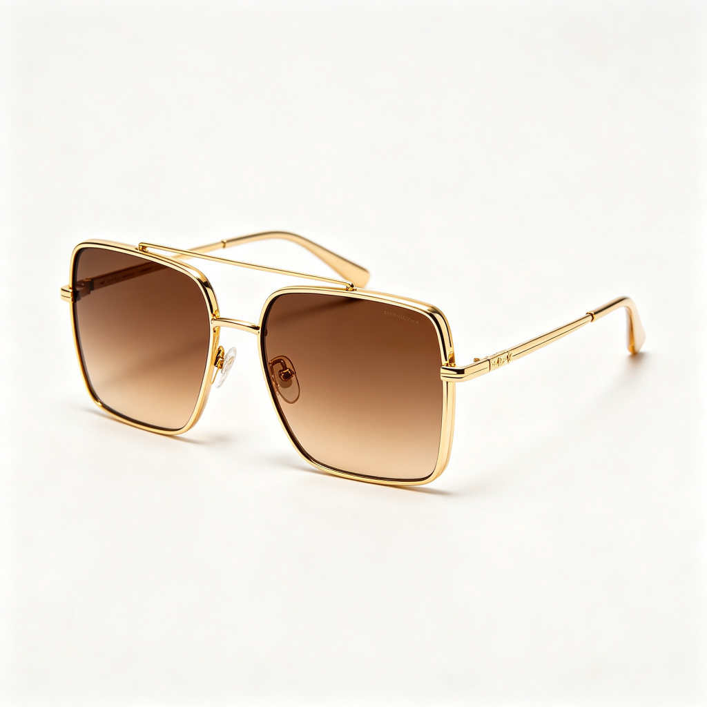 Gold Metal Square Aviator Sunglasses – fashion sunglasses and everyday eyewear
