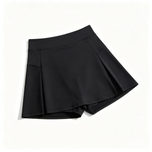 Black High Waist A-Line Athletic Skort – affordable fashion online