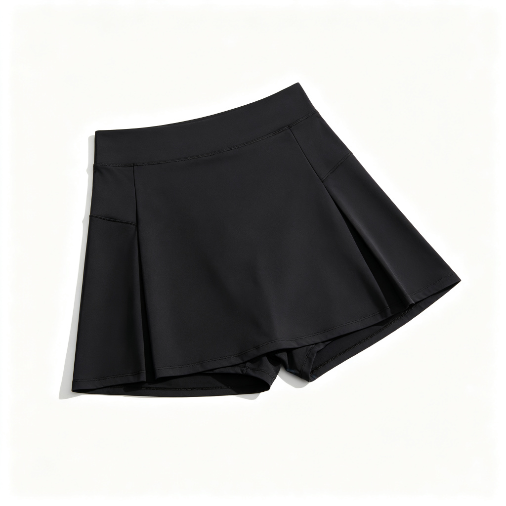 Black High Waist A-Line Athletic Skort – affordable fashion online