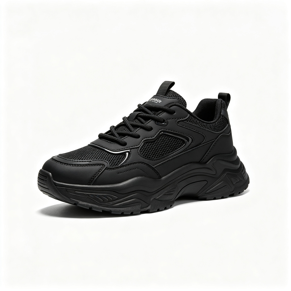 Black Athletic Casual Sneakers – comfortable casual shoes and sneakers