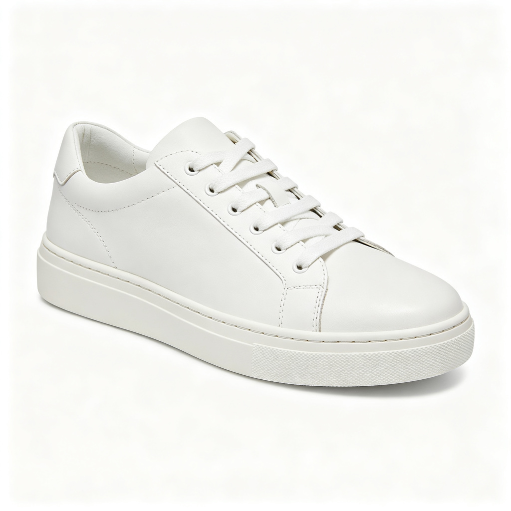 WhiteWhite Leather Sneakers
