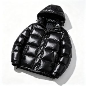 BlackGlossy Down Jacket