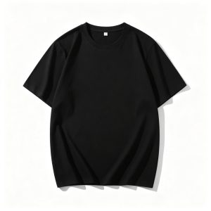 BlackCotton Crew-Neck T-Shirt