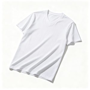 WhiteV-Neck T-Shirt