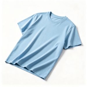 Light BlueCotton Crew-Neck T-Shirt