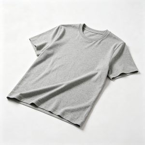 GrayCotton Crew-Neck T-Shirt