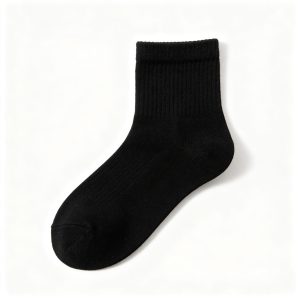 BlackCotton Crew Socks