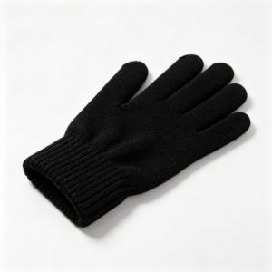 BlackWool Knit Gloves