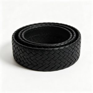 BlackBraided Belt