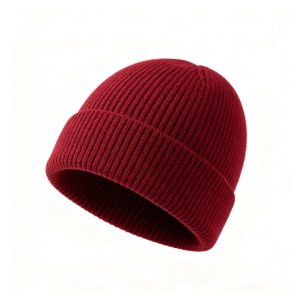 BurgundyKnit Beanie
