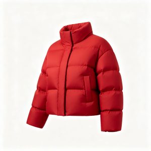 RedStand-Collar Down Jacket