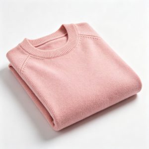 PinkCrew-Neck Knit Sweater
