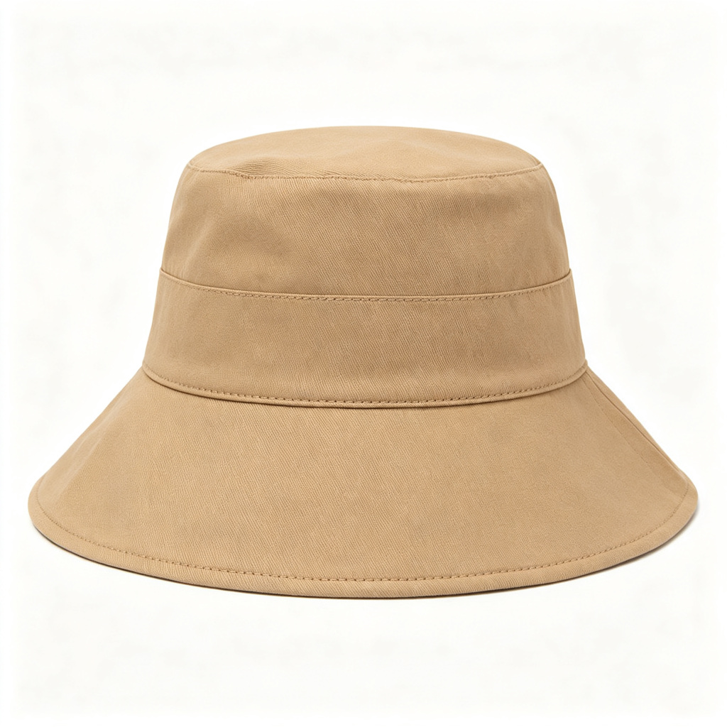 Khaki Cotton Bucket Hat – unisex hat and everyday headwear