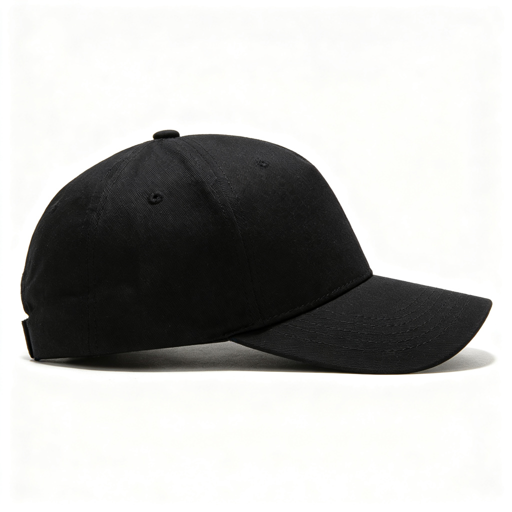 Black Classic Baseball Cap – unisex hat and everyday headwear