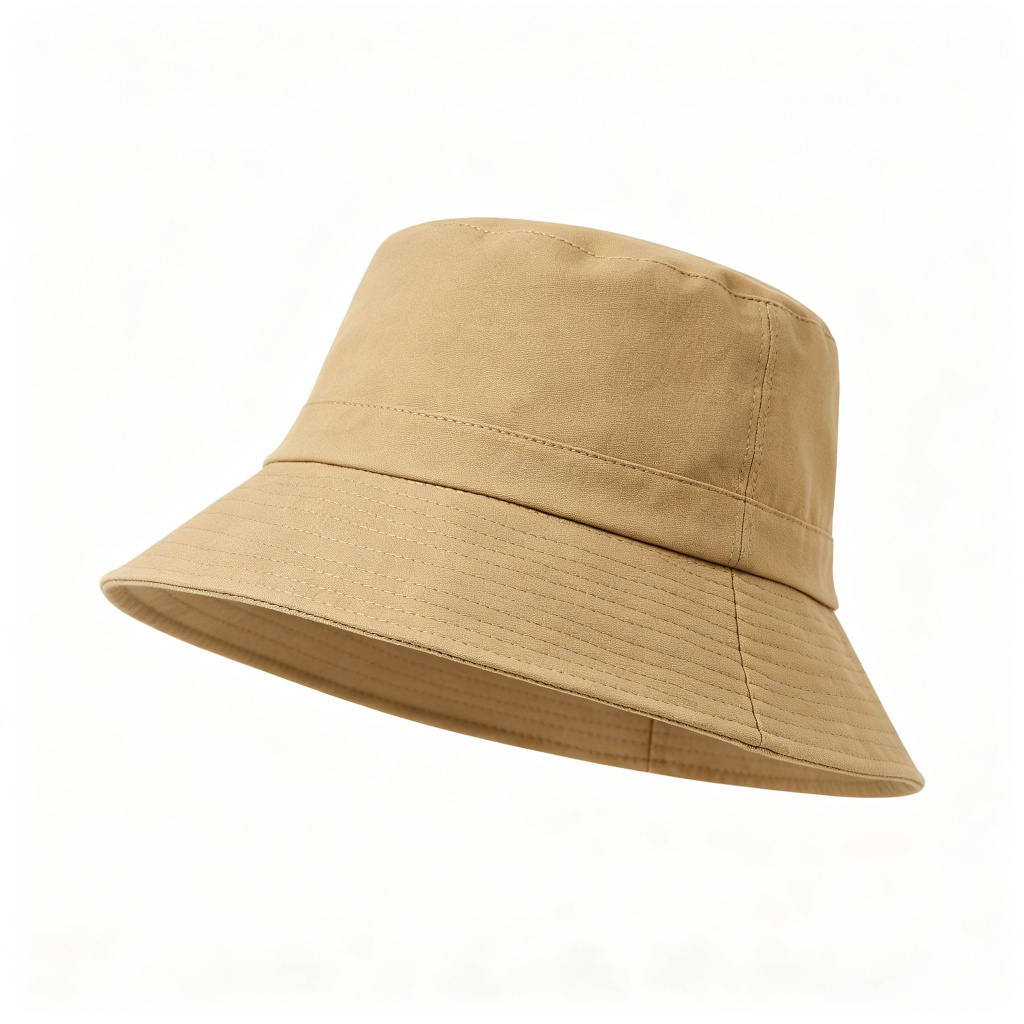 Khaki Cotton Bucket Hat – unisex hat and everyday headwear