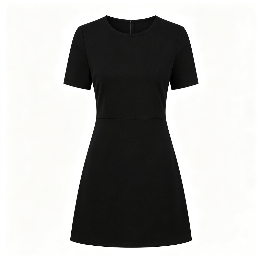 Black Fitted A-Line Dress – affordable fashion online