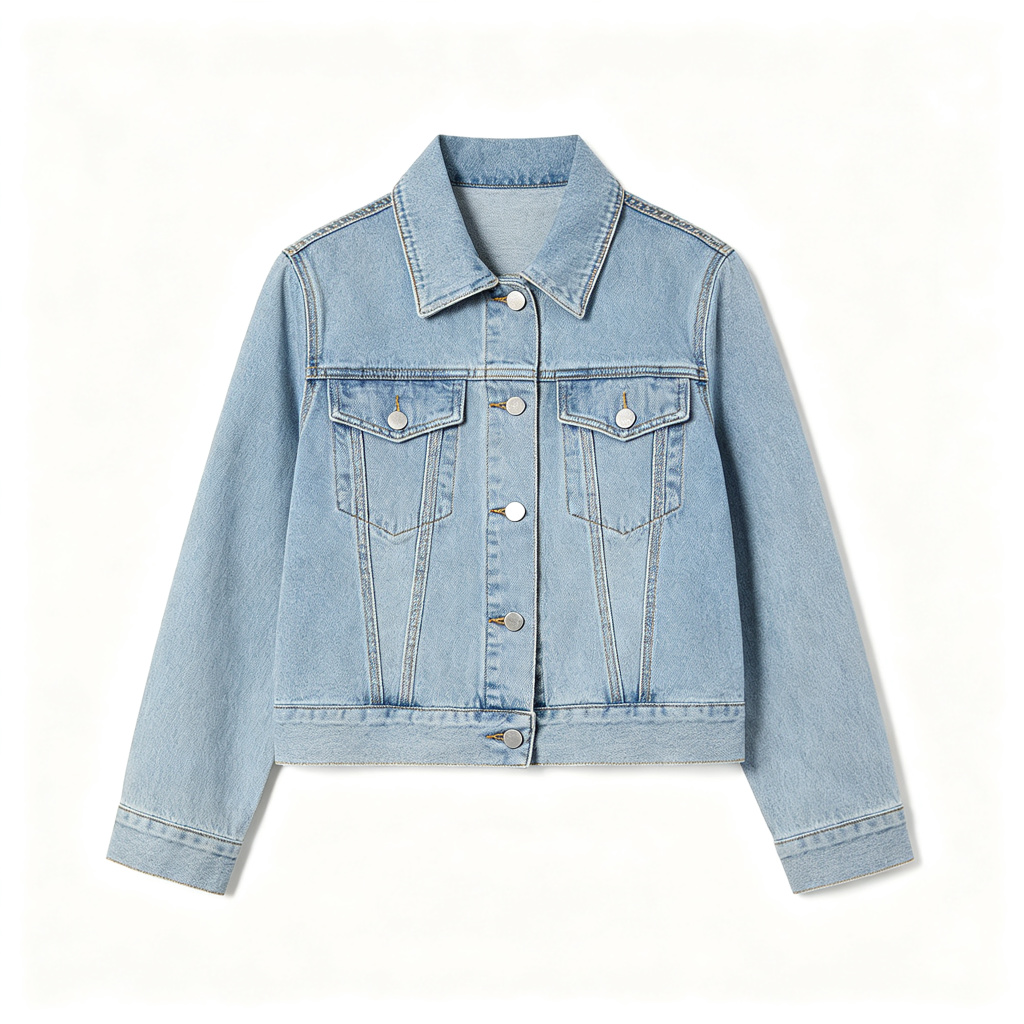 Light Blue Denim Jacket – warm winter jacket and outerwear