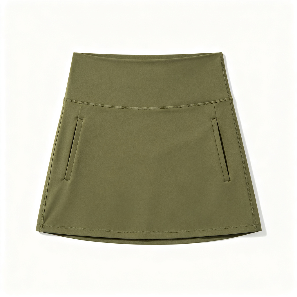 Olive Green High Waist Athletic Skort – affordable fashion online