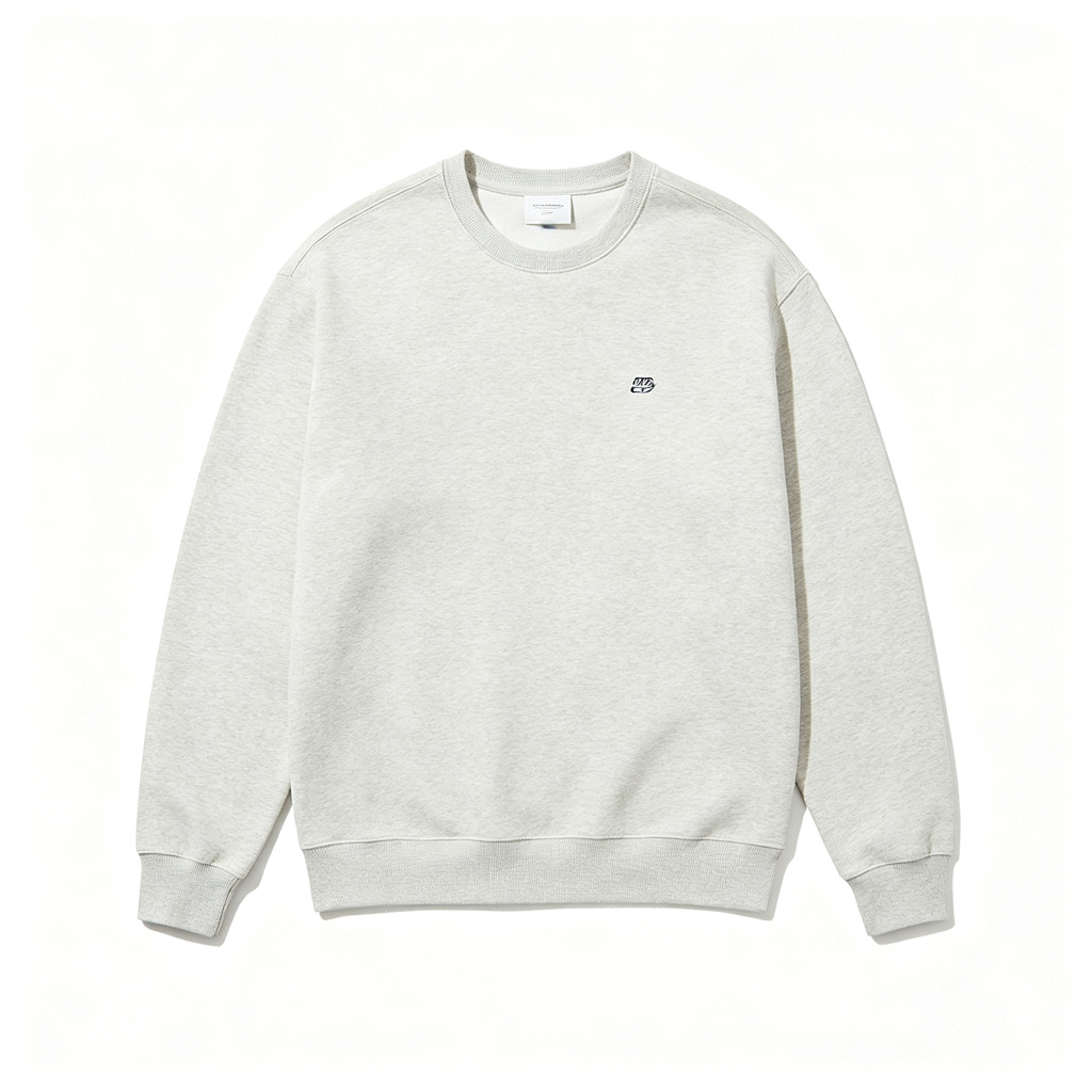Light Gray Minimalist Crewneck Sweatshirt