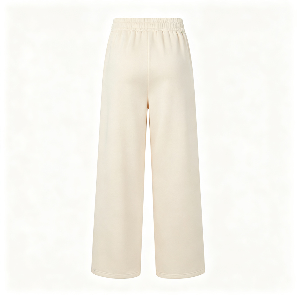 Beige Wide Leg Sweatpants – casual bottoms and everyday streetwear