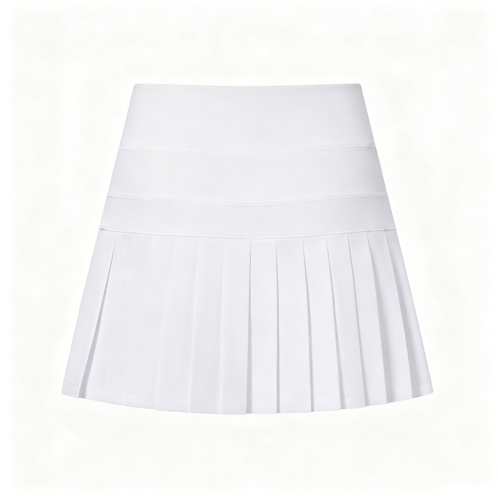 White Pleated Tennis Skirt – casual bottoms and everyday streetwear
