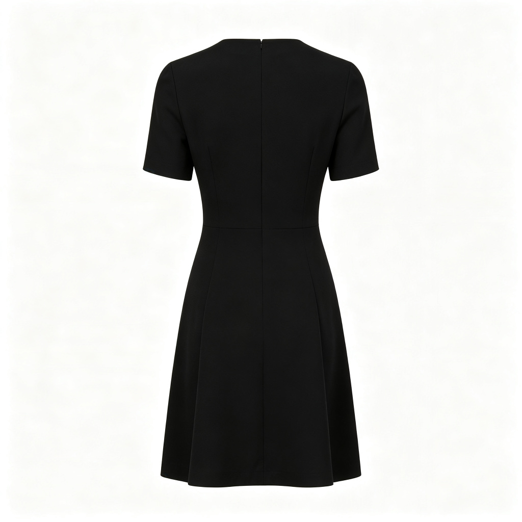 Black Fitted A-Line Dress – affordable fashion online