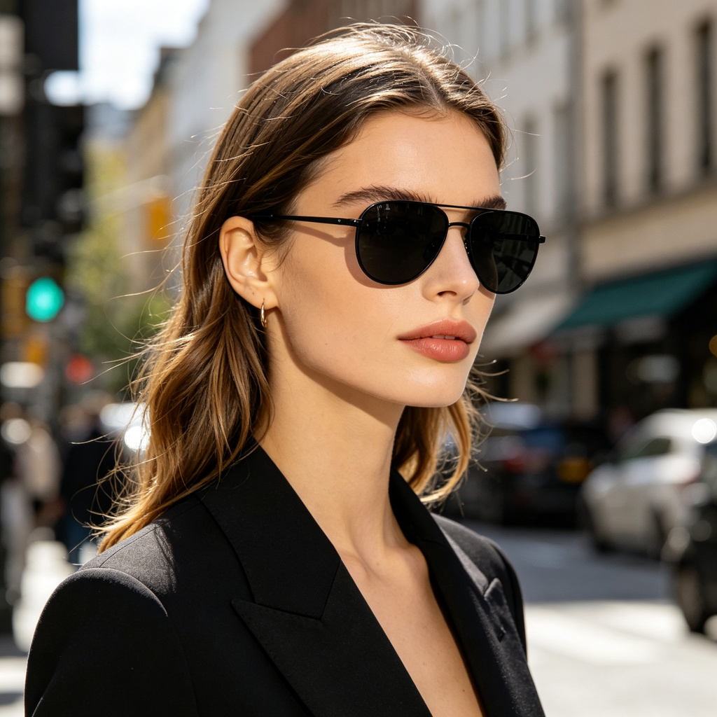 Black Classic Aviator Sunglasses – fashion sunglasses and everyday eyewear