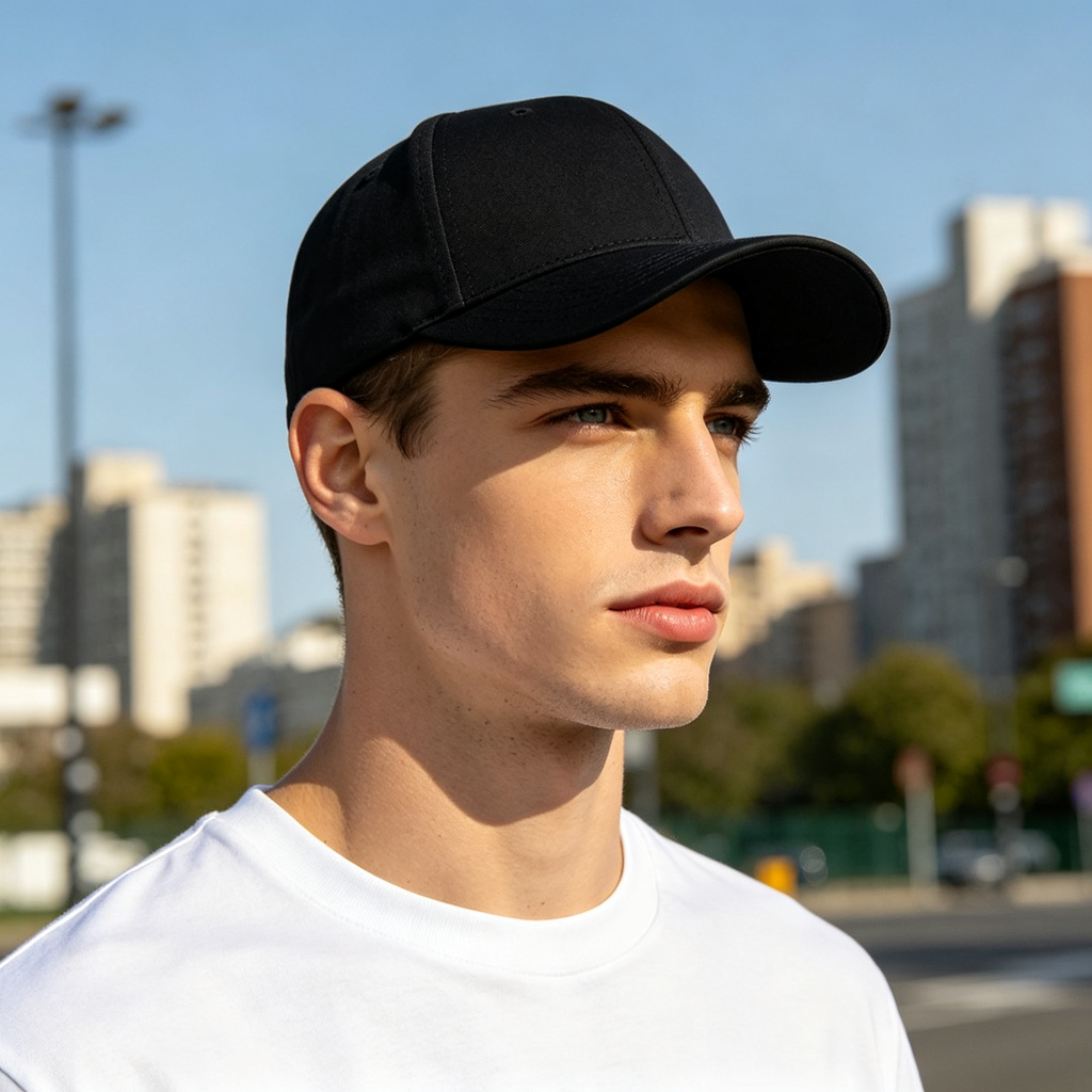 Black Classic Baseball Cap – unisex hat and everyday headwear