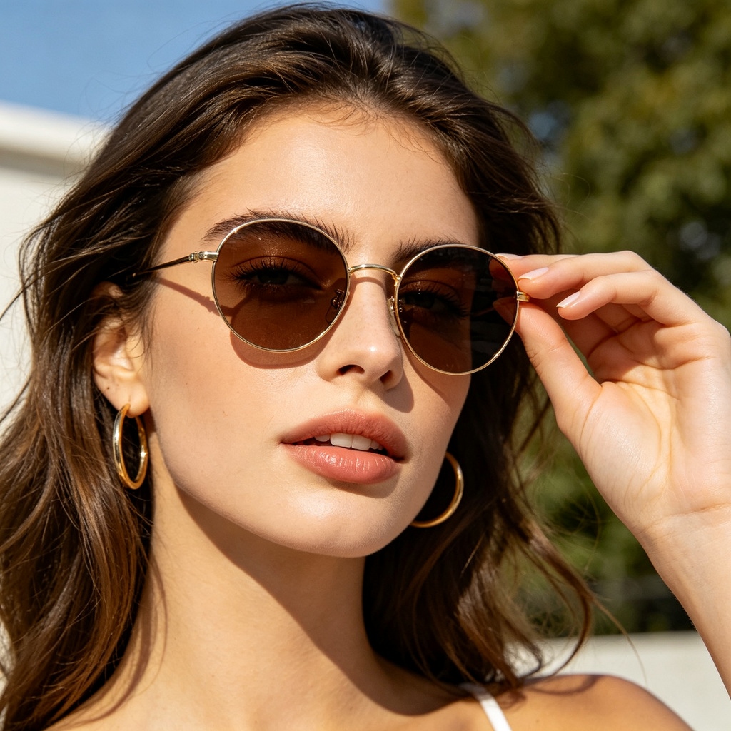 Vintage Round Metal Frame Sunglasses – fashion sunglasses and everyday eyewear