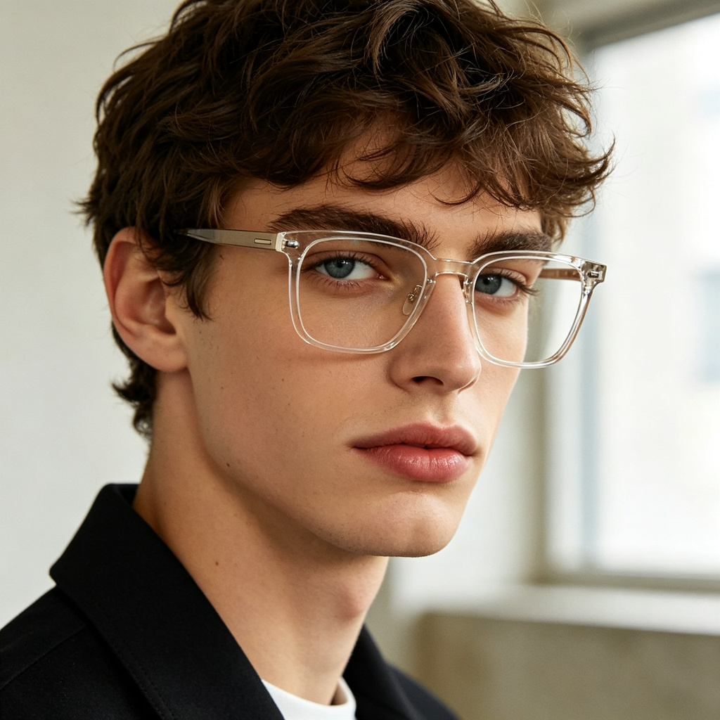 Clear Acetate Square Optical Glasses – fashion sunglasses and everyday eyewear