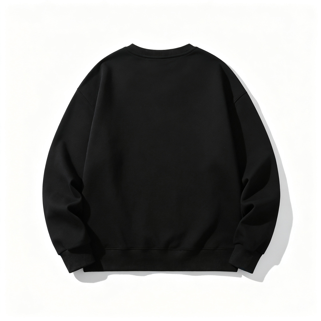 Black Colorful Abstract Art Print Crewneck Sweatshirt