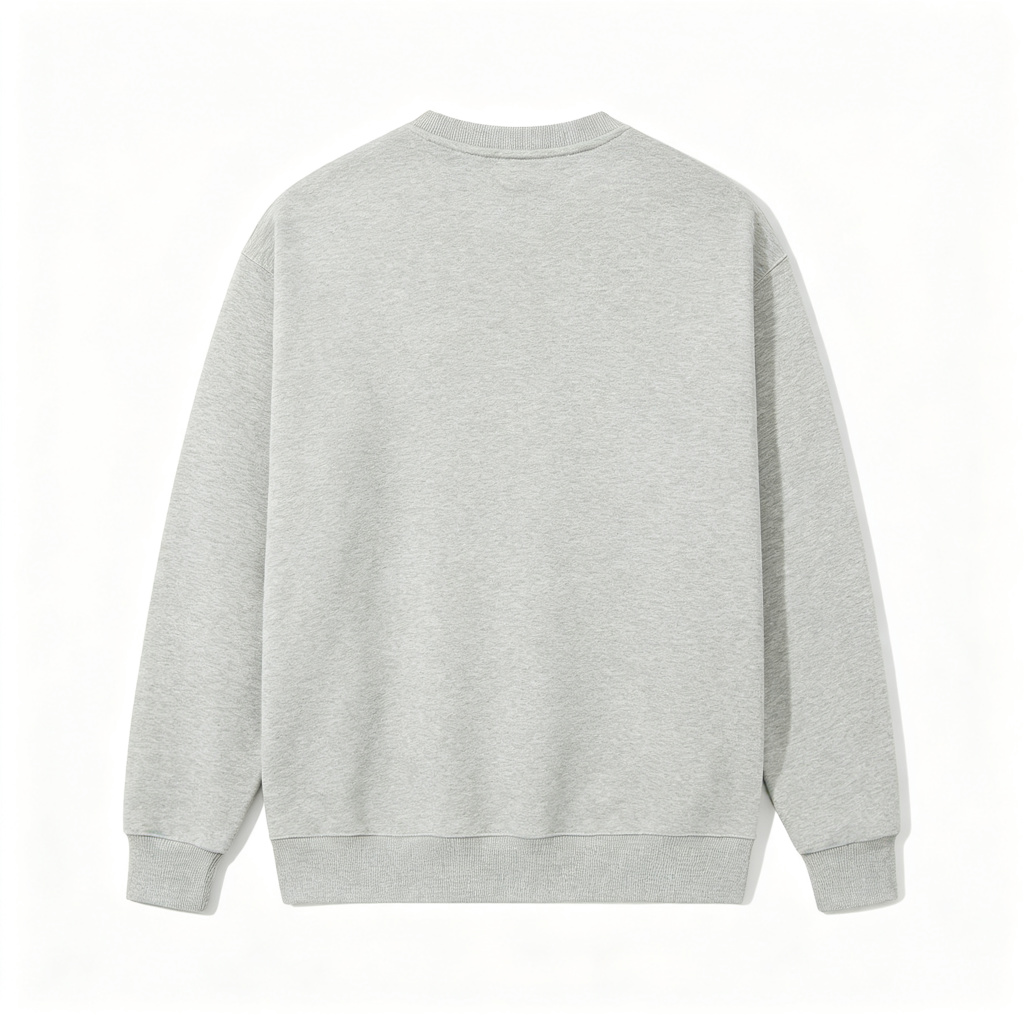 Light Gray Minimalist Crewneck Sweatshirt