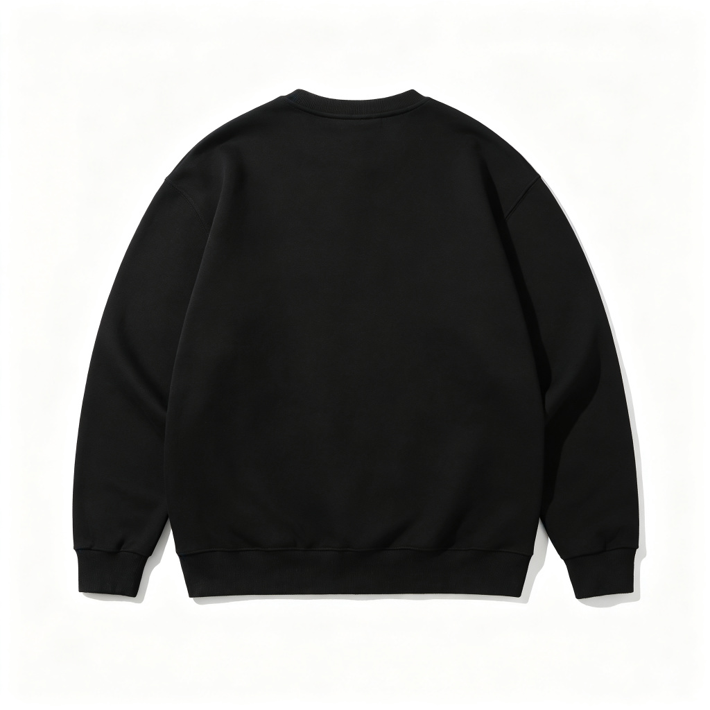 Black Circus Tent Graphic Print Crew Neck Sweatshirt