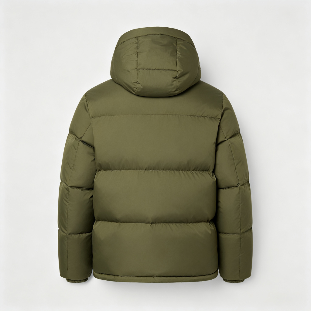 Army GreenHooded Down Jacket