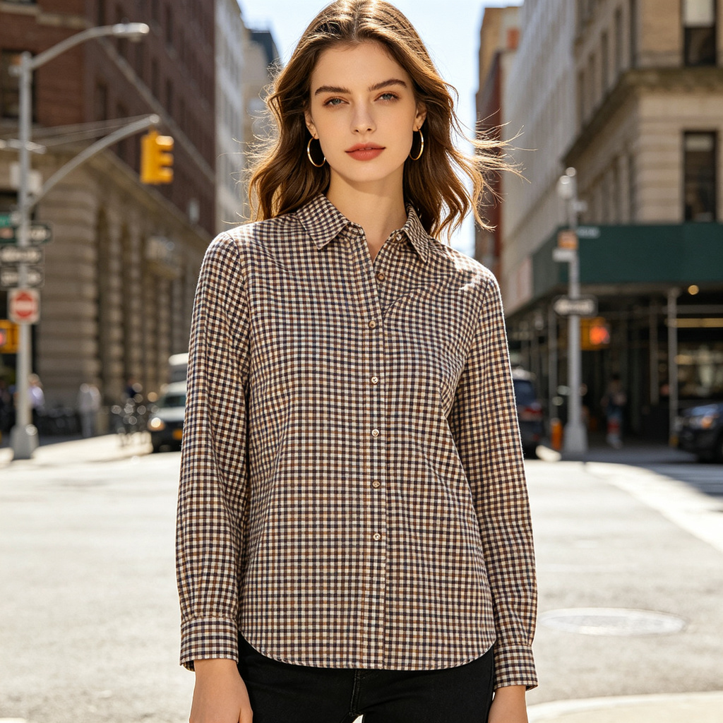 Plaid Long Sleeve Button Shirt – affordable fashion online