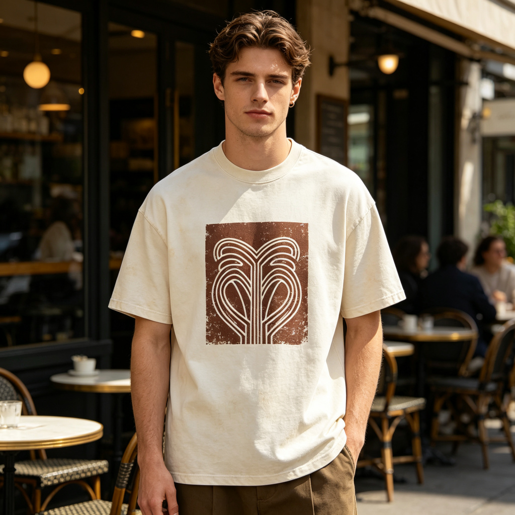 Off-White Vintage Square Print T-Shirt – casual T-shirt and everyday top