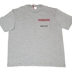 Bally Herren-T-Shirt – 6233730, Grau, 100%, Baumwolle, Taschen, 7706020446268